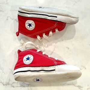 Converse Infant Red Chuck Taylor All Star High Top Sneakers